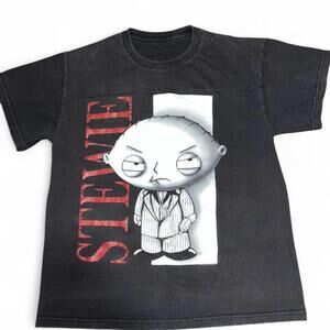 Stewie Griffin Family Guy black t-shirt #FamilyGuy #StewieGriffin #Vintage